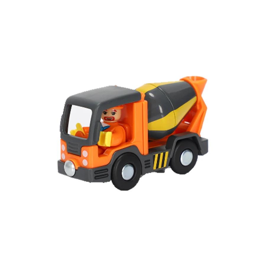 City Electric Locomotive Magnetic Train Diecast Slot Fire Truck Police Cars Fit Brio Wooden Train Railway Track Toys For Kids
