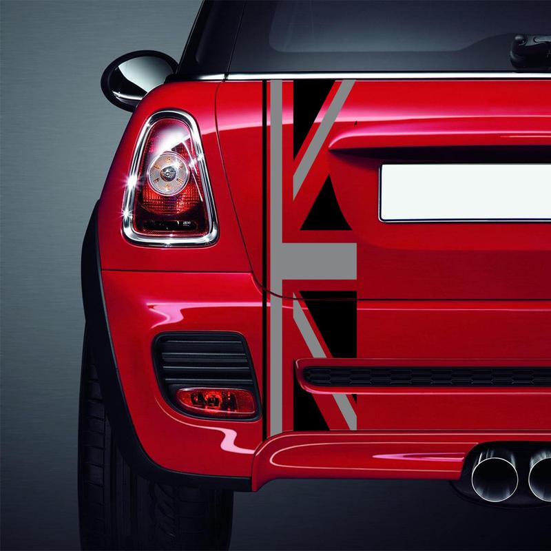 Union Jack Car Rear Trunk Decor Decal Stickers For Mini Cooper One JCW S Clubman F60 R60 R55 Countryman Car Styling Accessories