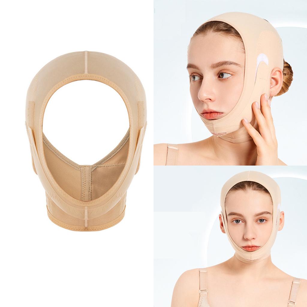 Подтягивающий пояс для лица, укрепляющий и подтягивающий кожу, уменьшающий двойной подбородок, маска V-Line для женщин