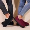 Cotton Shoes Casual All-inclusive Fur Collar Outer Wear Indoor Shoes Comfortable Memory Cotton Winter Bag Heel Cotton Slippers
