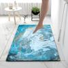 Marble Pattern Kitchen Mat Doormat Carpet Durable Absorbent Non-Slip Entrance Bedside Rug Washable Living Room