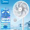 Midea 14-inch 7-Blade Quiet Oscillating Floor Fan CN plug (adapter included)