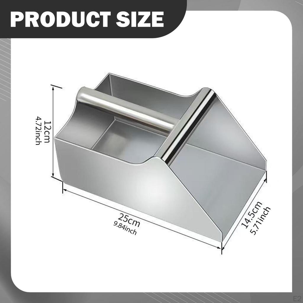 Бытовой совок для уборки пыли Многоцелевой из нержавеющей стали с ручкой Сборщик мусора Ручной