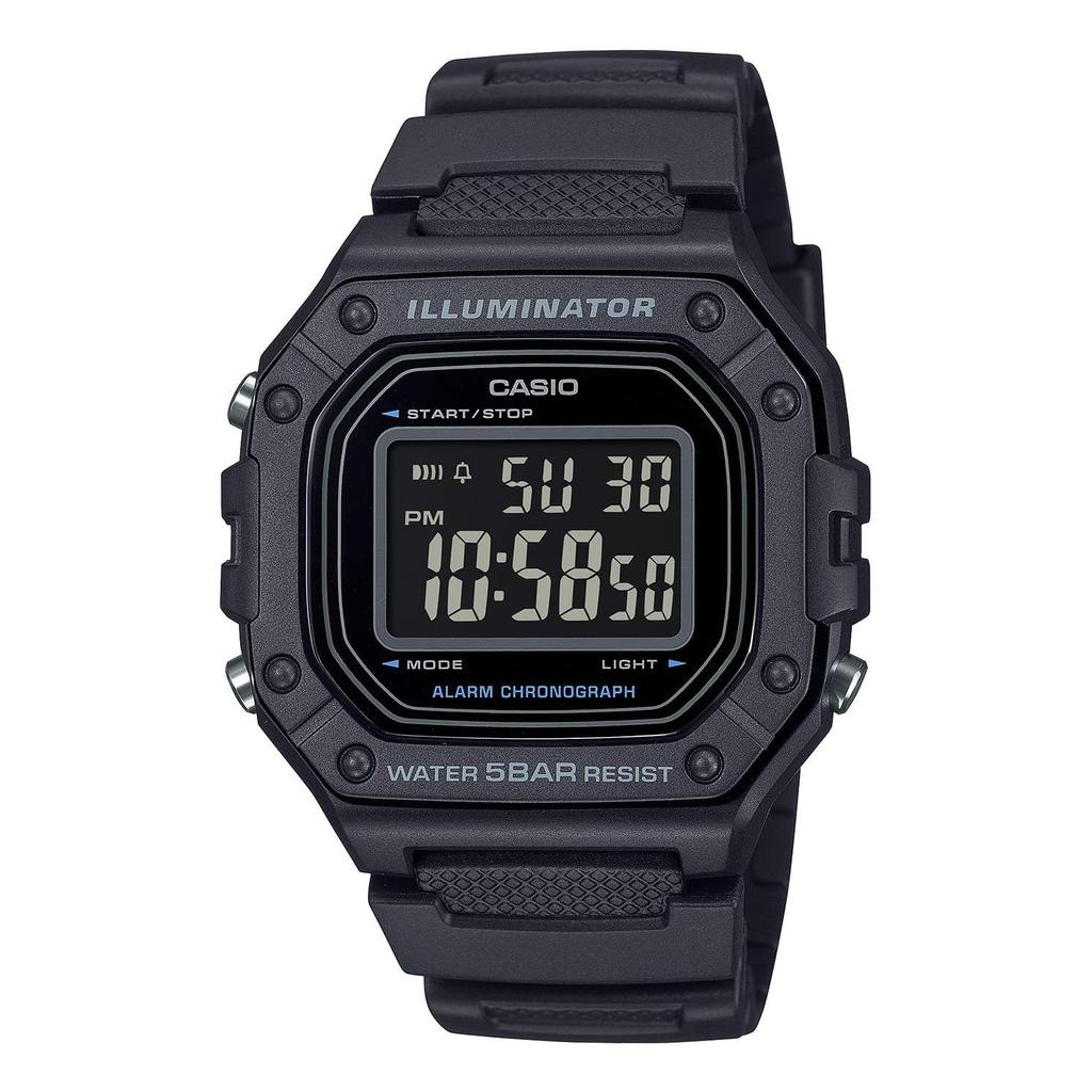 Casio Wristwatch Collection Domestic Genuine Product Web Exclusive Model W-218H-1BJF Mens Black