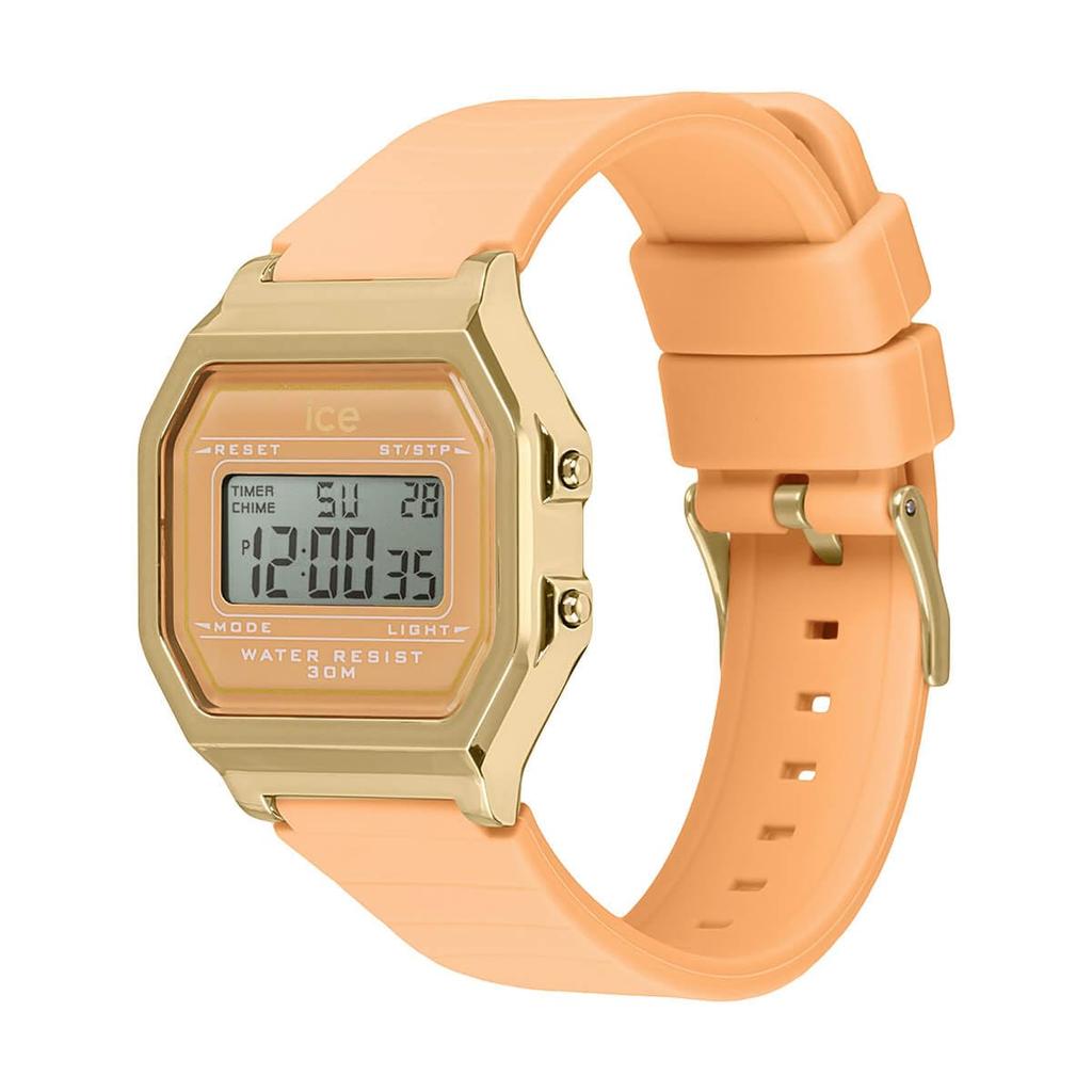 Авторизованный дистрибьютор Ice watch digital женские 022057 Ice digit персиковый кожа маленькие [Ice watch]