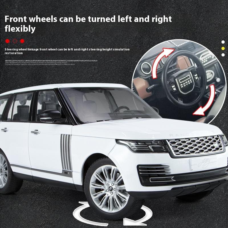 1/18 Land Rover Range Rover Внедорожник Внедорожный Автомобиль Металлическая Модель Автомобиля Детская Машинка для Мальчиков Подарок Металлические Украшения для Автомобиля Декор