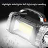Powerful LED LED Flashlight Solar Rechargeable IP44 Waterproof Rechargeable Flashlight COB Technology USB Rechargeable