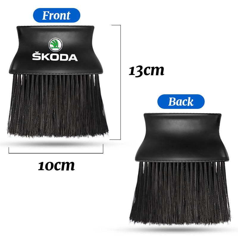 Car Cleaning Soft Brush Seat Gap Air Outlet Dust Tool For Skoda Kylaq Elroq Kodiaq Octavia Enyaq Kamiq Scala Rapid Superb Karoq