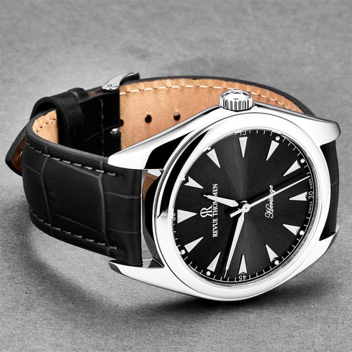 Мужские автоматические часы Revue Thommen, Swiss Made, 21010.2538, Черные