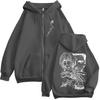 Anime Hunter X Hunter Kurapika Chrollo Lucilfer Zipper Hoodies Men Women Clothing Oversized Fleece Zip Up Hooded Sweatshirt Coat