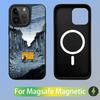 Чехол для телефона с картиной Ван Гога для iPhone 15,14,13,12,11,Plus,Pro,Max Mini, с магнитной беспроводной зарядкой Magsafe
