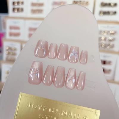 Чисто ручная работа Фототерапия Wear Armor Таблетки Butterfly's Love Wear Armor Готовый продукт Многоразовые накладки на ногти