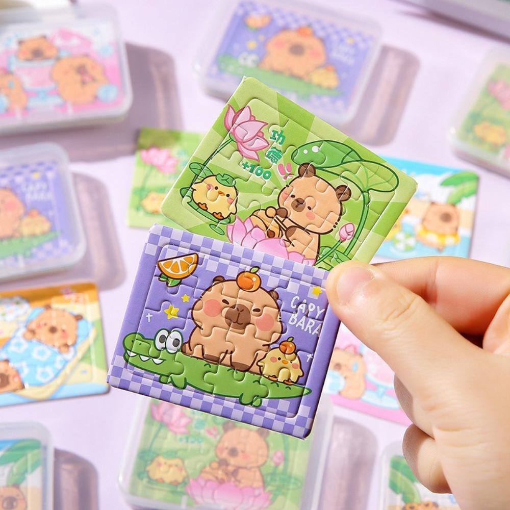 5PCS Animal Educational Toy Capybara Mini Puzzle New Jigsaw Puzzles Party Favors
