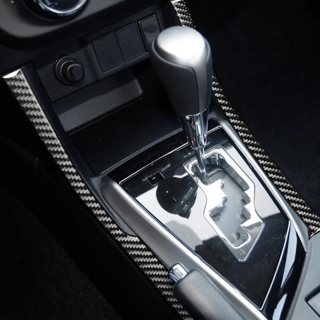 Боковая декоративная крышка переключения передач, наклейка, наклейка для Corolla 2014 2015 2016 2017 2018, автомобильные аксессуары из углеродного волокна