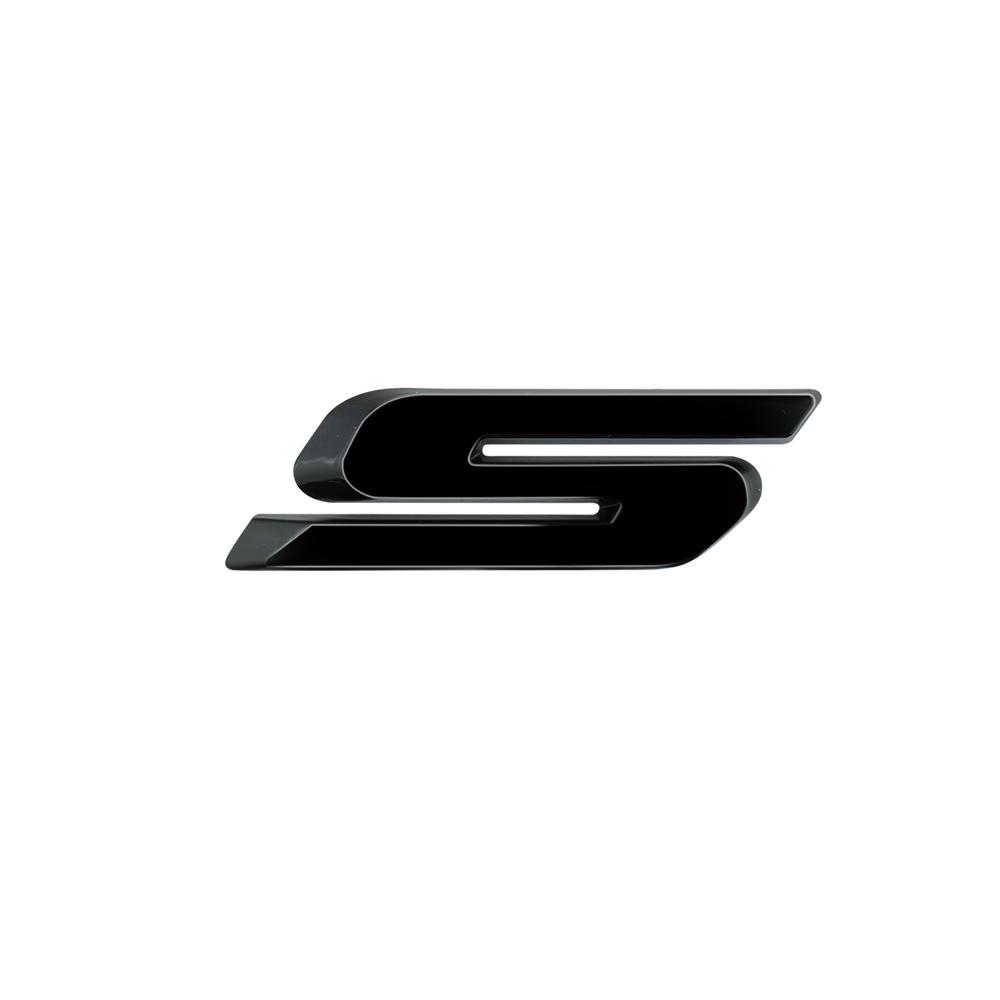 3D ABS Chrome Car S V6 Letters Rear Trunk Badge Emblem stickers For Ford Focus Bronco STRACING Fusion Kuga Mondeo Auto Styling