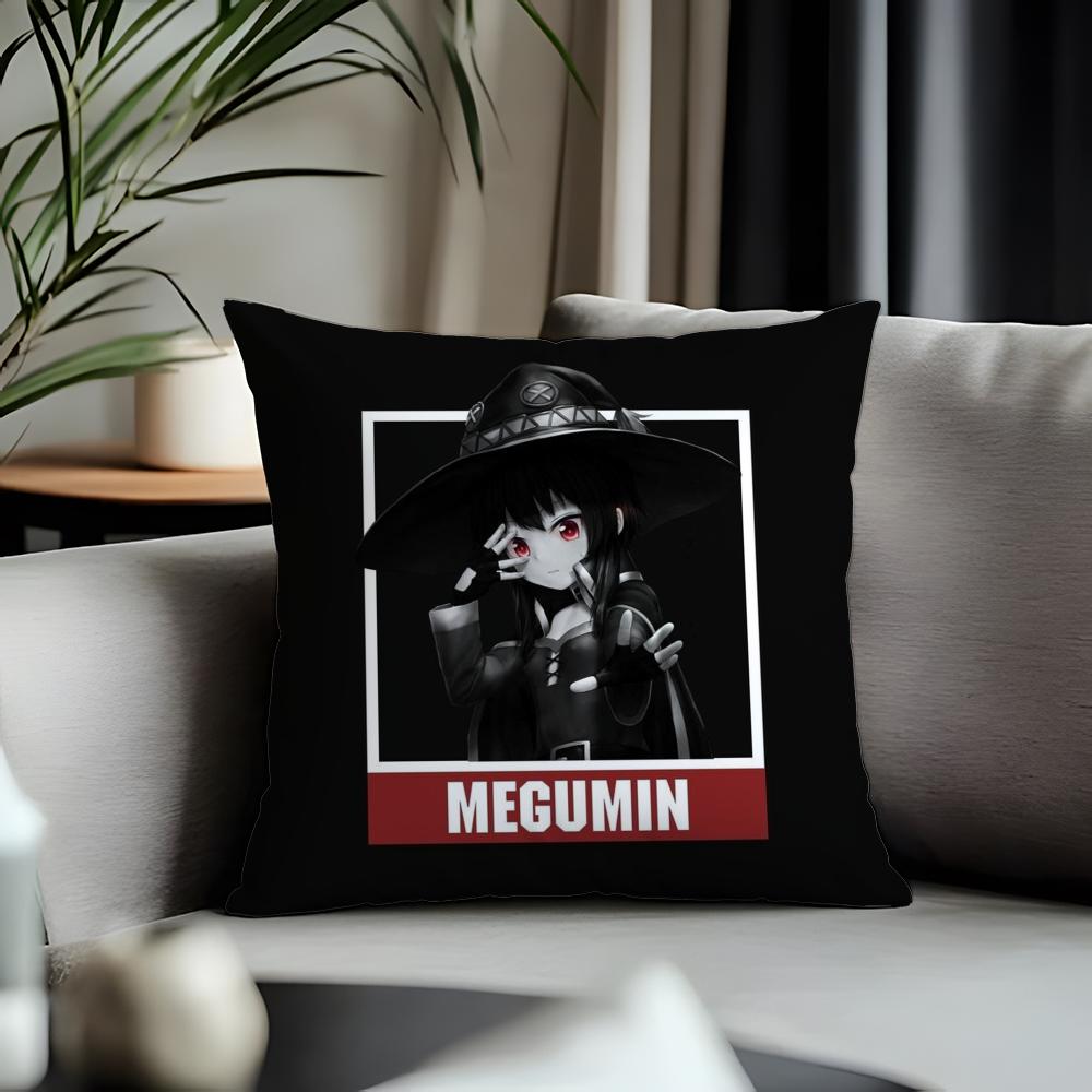 Hot MMeguminable Cushion Cover Antidustmite Pillowcase Invisible Zipper Silky Short Plush Sofa Cushion Cover