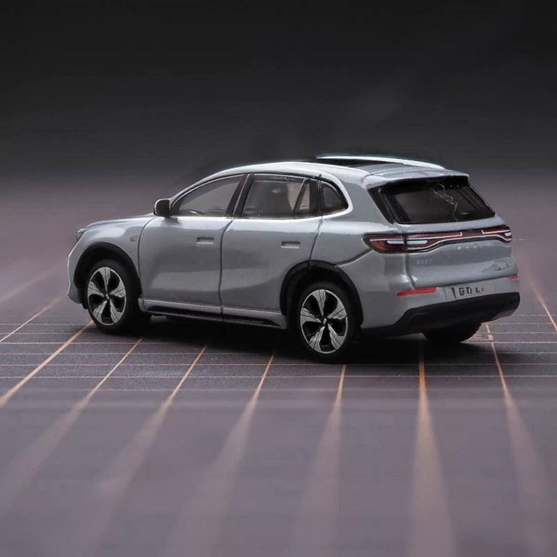 Ббураго 1:64 Geely E5 EX5 Легкосплавная модель внедорожника Diecasts Металлическая Модель автомобиля на новых источниках энергии Симуляция Миниатюрный масштаб Подарки для детей