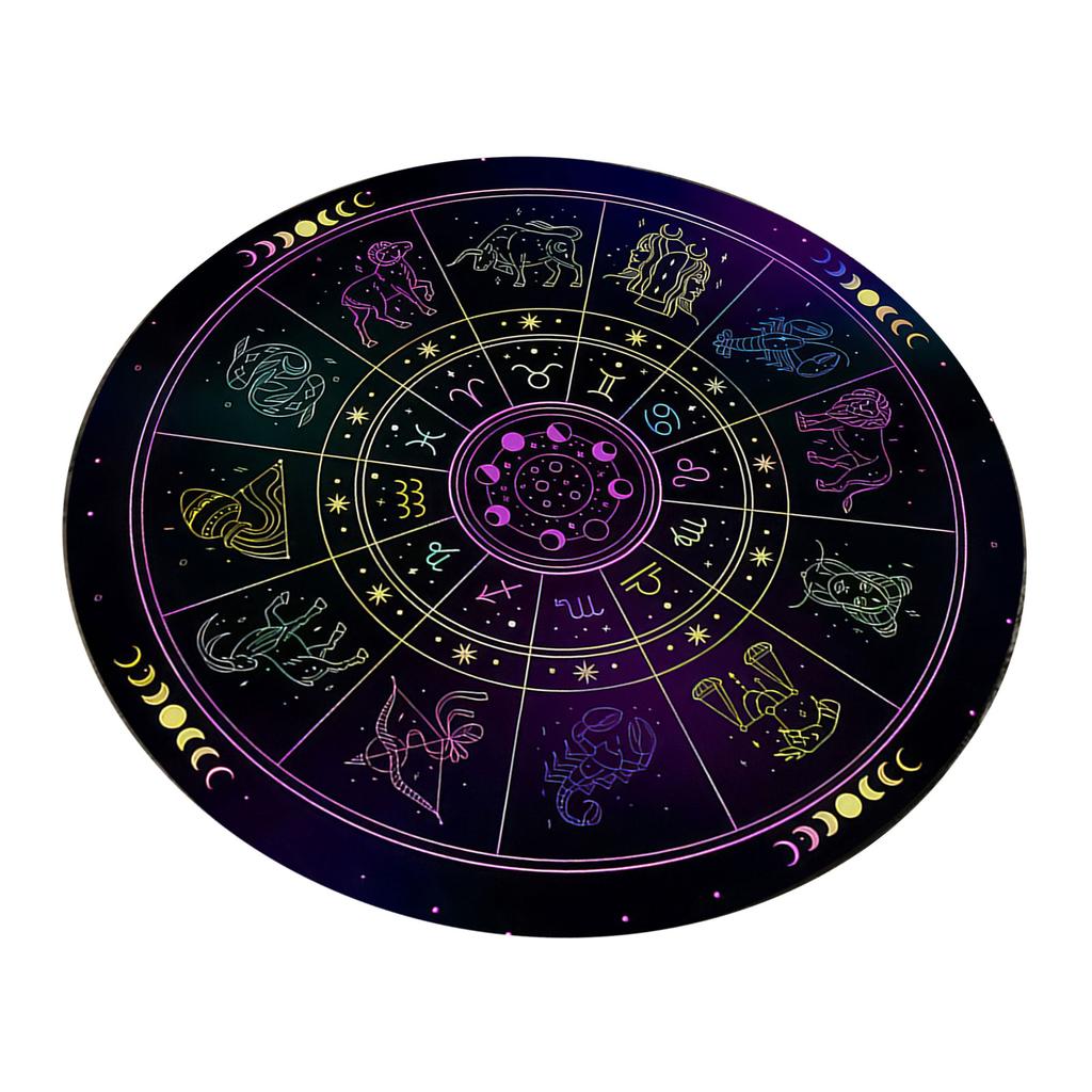 Divinations Mat Constellation Pattern Altars Tarots Card Pad Astrology Pendulums Chart Mat for Divinations Energy Healings