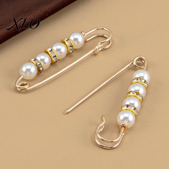Removable Waist Tightener 2Pcs Faux Pearl for Pants, Reusable Cincher Pin Fashion Accessories Loose Jeans, No Sewing Waistband Skirts Skirt