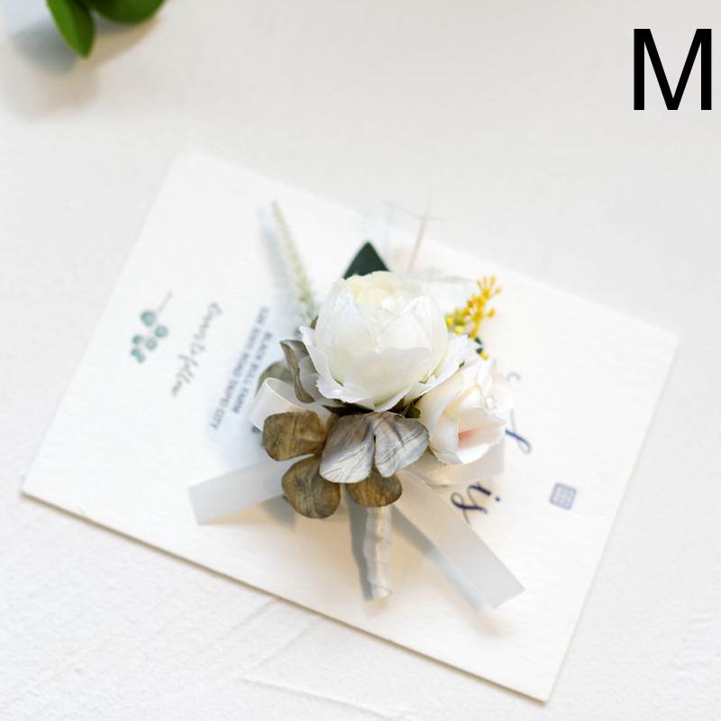 Wedding Corsage Wrist Flower Bridal Bridesmaid Brooch Bracelet Accessories Supplies