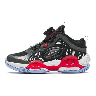 Детские асимметричные тканевые удобные нескользящие износостойкие дышащие низкие баскетбольные кроссовки детские кроссовки черные 312439951-2