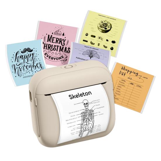 Мини Термопринтер Портативный Безчернильный Создатель Наклеек Компактный Карманный Принтер для Заметок