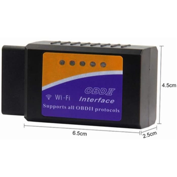 Адаптер OBD II - Jitong - OBD2 Диагностический WiFi Мини ELM327 - Универсальный - Сканер для Автомобилей