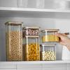 450ML/650ML/900ML Food Sealed Jar Durable Food Storage Container Easy To Clean Rice Grain Organizer for Kitchen