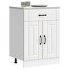 VidaXL Kitchen Cabinet Lucca White Engineered Wood, Sink Cabinet, Kitchen Cabinet with Drawer, Kitchen Cabinet At 853727