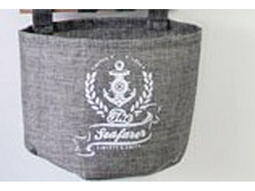 Gray Burlap Wall Hanging Storage Pocket Set - 4 Pieces for Miscellaneous Items (0468)