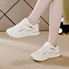 2025 New Spring and Autumn Sports and Leisure Shoes Women's Leather Surface Breathable Soft Sole Comfortable Non-slip Wear-resistant Single Shoes