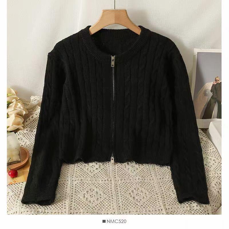 Вязаный свитер женские кардиганы новые осенне-зимние красные короткие топы в паре с кардиганом высококачественный свитер куртка