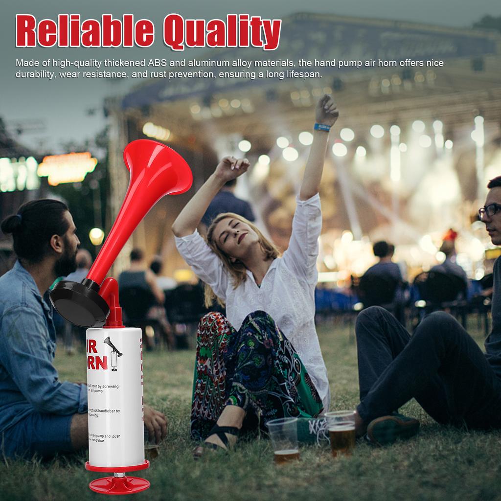 Ручной воздушный горн Портативный воздушный насос Горн Громкий генератор шума Сигнальный горн для спортивных мероприятий, вечеринок по случаю дня рождения
