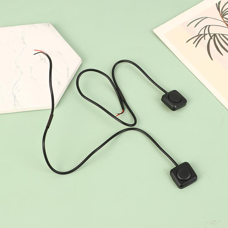 1 шт., кнопка мгновенного включения/выключения, черный пластик, 12 В, 24 В, кнопка автомобильной сигнализации, фонарик для поверхностного монтажа, мини-кнопочный переключатель