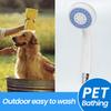 Электрический походный душ с шлангом 1,5 м, DC5.0V 1800 мАч, насадка-распылитель для душа на открытом воздухе, 4-5 л/мин, для мытья домашних животных, серфинга