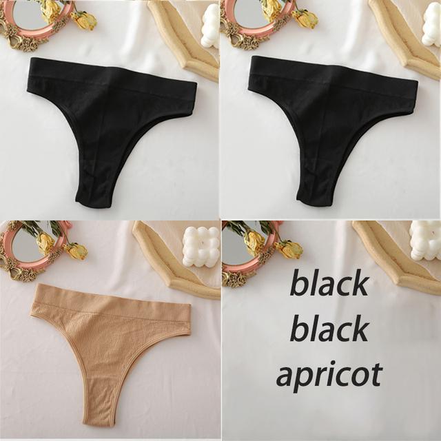 Women's Panties Seamless High Waisted Underwear Women Comfortable Panties Women Sexy Underpants For Women 3PCS/Set