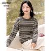 Women's Retro Fair Isle Jacquard Wool Blend Sweater