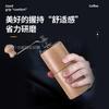 Hand-Crank Manual Coffee Grinder Wooden Adjustable Burr Mill Home Use Vintage Style