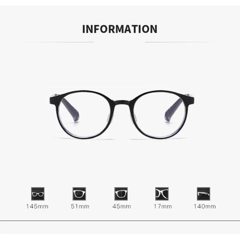 Outdoor Portable Folding Reading Glasses for Men Women Ultralight Round Frame Far Sight Eyewear Ladies Retro Presbyopic Glasses
