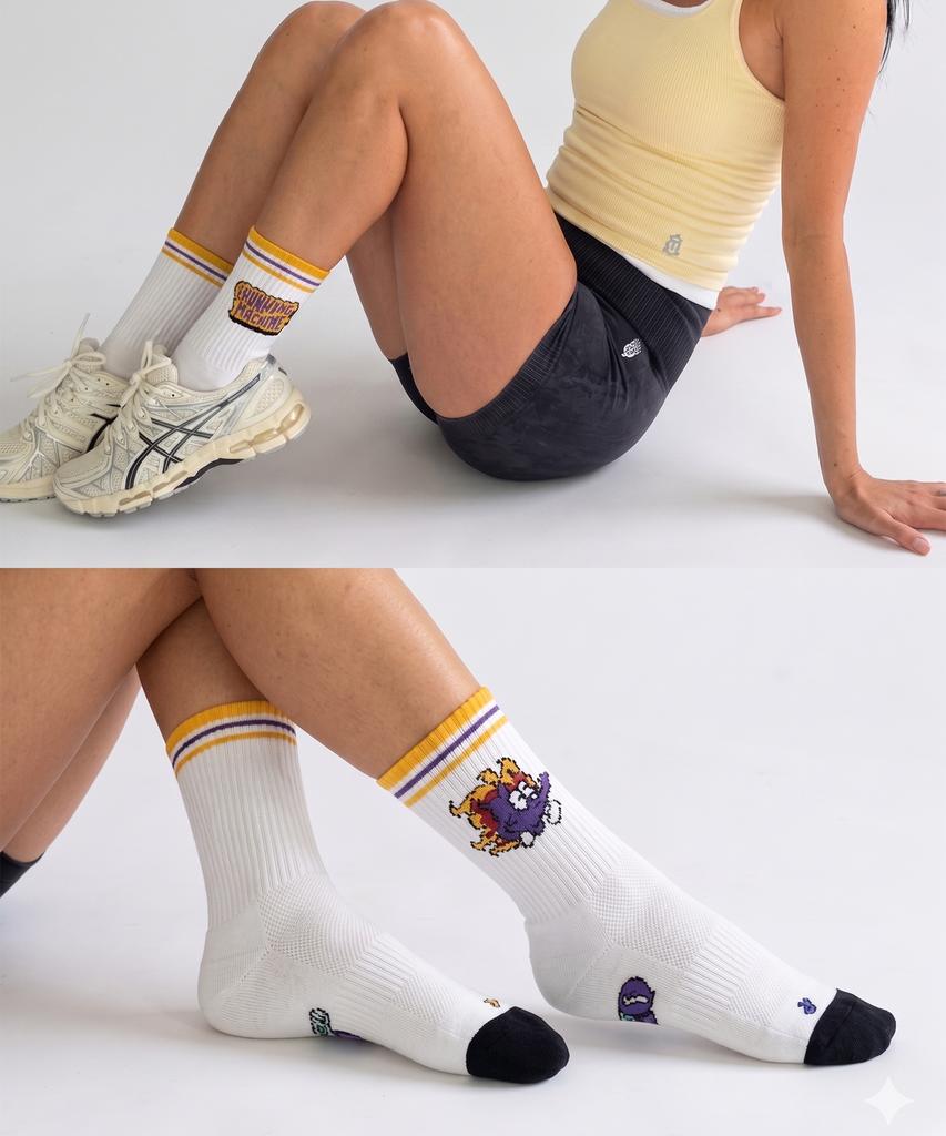 ODDSOCKS [2 пары] Мягкие спортивные носки до середины голени - 4 типа (Тип D)