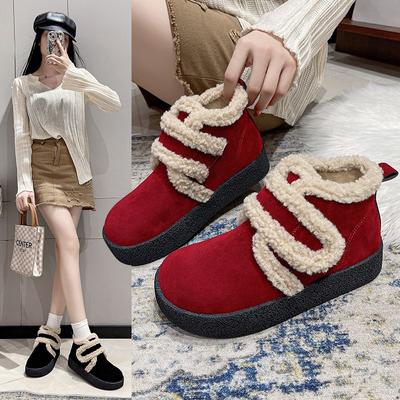 Женские зимние ботинки Теплые зимние ботинки с меховой плюшевой подкладкой Ботинки без застежек Зимние зимние ботинки Ботинки для отдыха на природе