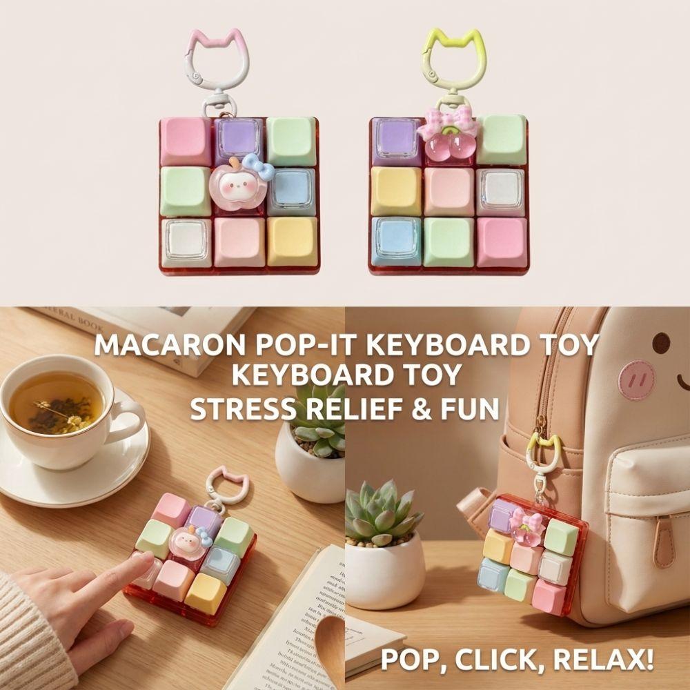 Keycap Fidget Keychain Keys Button Pinch Toy New Finger Keyboard Cap Relief Stress