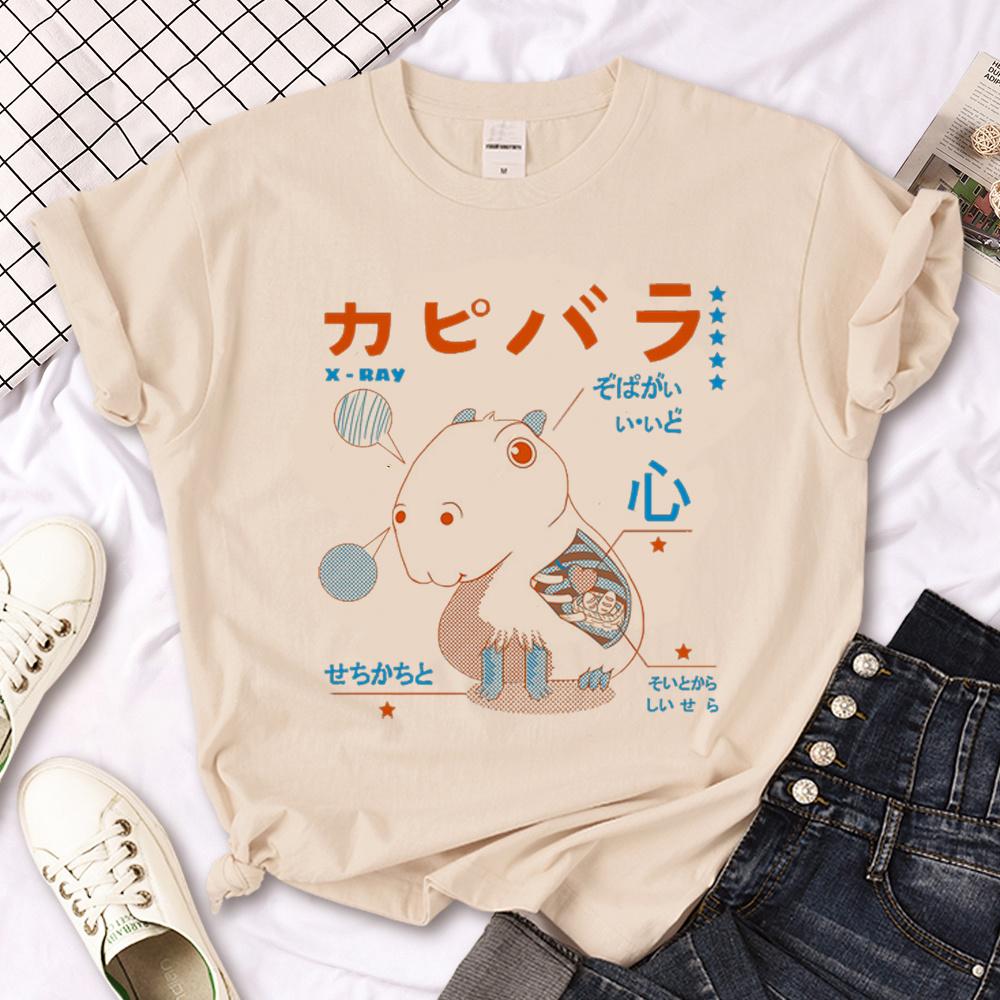 Capibara Capybara Tee Unisex Summer T Shirt Female Graphic Clothing