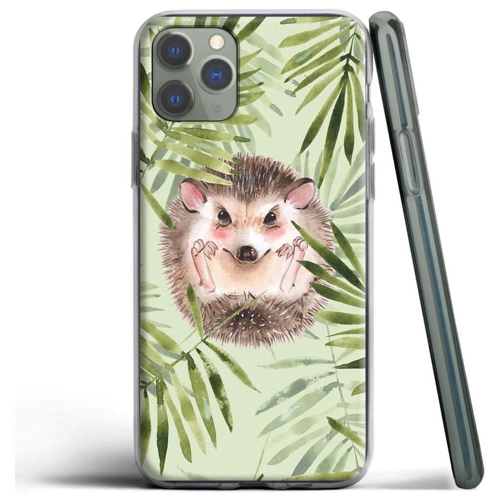 Силиконовый чехол Kawaii Hedgehog Heart для Apple iPhone 12 Mini 11 Pro SE XS X XR Max 8 7 6S 6 Plus 5S