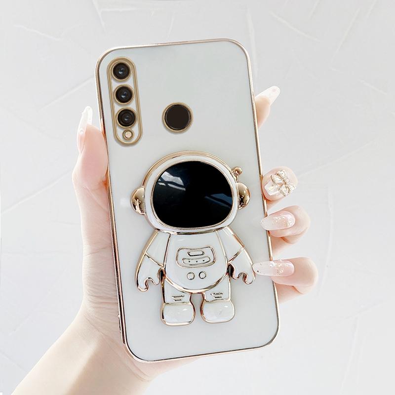 Кронштейн астронавта, мягкий чехол с квадратным краем и покрытием для телефона, роскошный чехол из ТПУ с покрытием для телефона Samsung