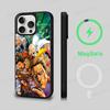 Чехол для телефона One P-Punch Man Saitama Магнитный чехол Для iPhone 16 14 13 12 11 15 Pro Max Plus Для Magsafe Беспроводная зарядка Чехол