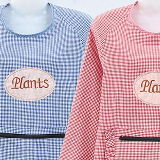 Women Long Sleeve Oil Proof Cotton Home Kitchen Cooking Clean Apron Pocket Smock Sale Goods