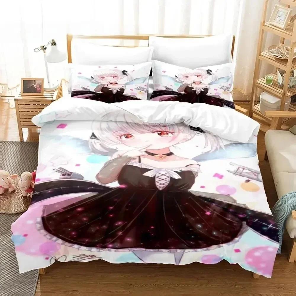 Anime - Azur Lane 3D Bedding Set Single Twin Full Queen King Size Bed Set Adult Kid Bedroom Duvetcover Sets Bed Sheet Set