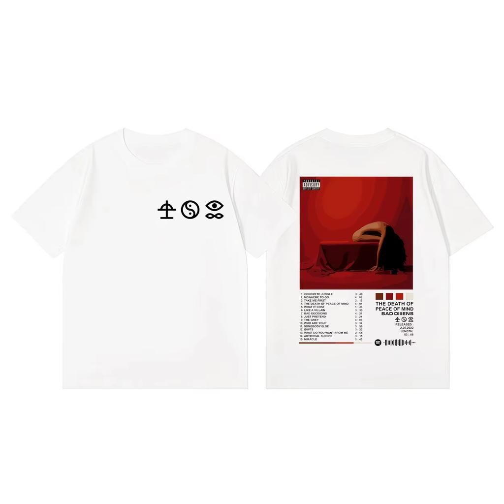 Limited Bad OUnisexs Band Album Merch Tshirt Unisex and Women Summer Gothic Clothing Fashion Round Neck Short Sleeved Top Streetwear