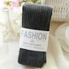 Yarn Knitted Footed Tights Woolen Winter Stretch Stockings Fashion Pantyhose  Women